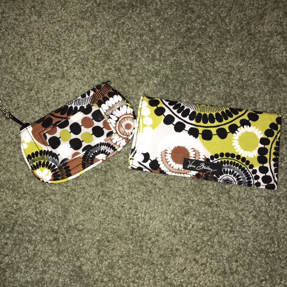 Vera Bradley zip id and checkbook cover